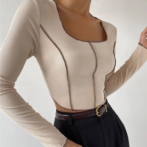 Long Sleeve Crop Top